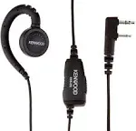 Kenwood KHS-31C C-Ring In-Line Push-To-Talk Headset, Black