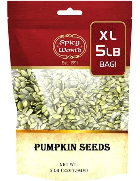 5 lb Raw Pumpkin Seeds Shelled,AAA Grade, Unsalted,Dry, Vegan