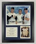 Roger Maris, Yogi Berra &amp; Mickey Mantle New York Yankees Framed Photo (11&#034;x14&#034;)