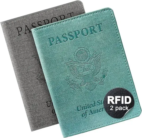 RFID Passport and Vaccine Card Holder Combo