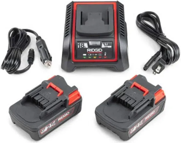 RIDGID 18V Advanced Lithium Battery Charger Kit