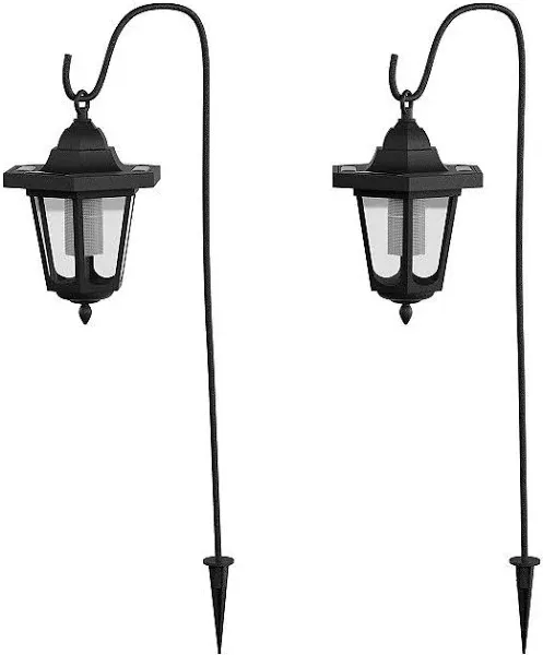 Pure Garden Hanging Solar Coach Lights