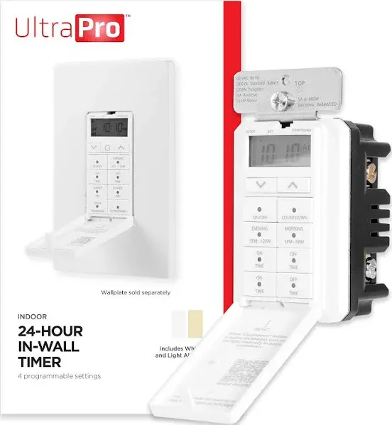 UltraPro 24-Hour Digital In-Wall Timer