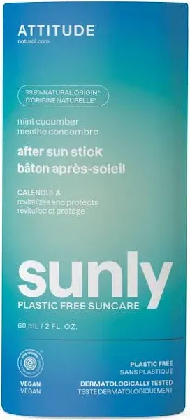 Attitude After Sun Stick Sunly - Mint & Cucumber / 2 fl. oz.