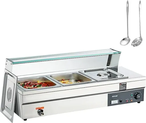 VEVOR 3-Pan Commercial Food Warmer