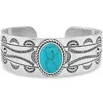 Montana Silversmiths Into The Blue Cuff Bracelet, Turquoise