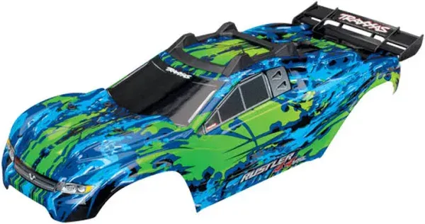 Traxxas 236.9oz Check Rustler 4X4 Vxl + Decals With Karohalterung Green New