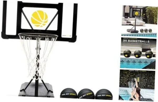 Pool Boy Sports Pool Basketball Hoop Set