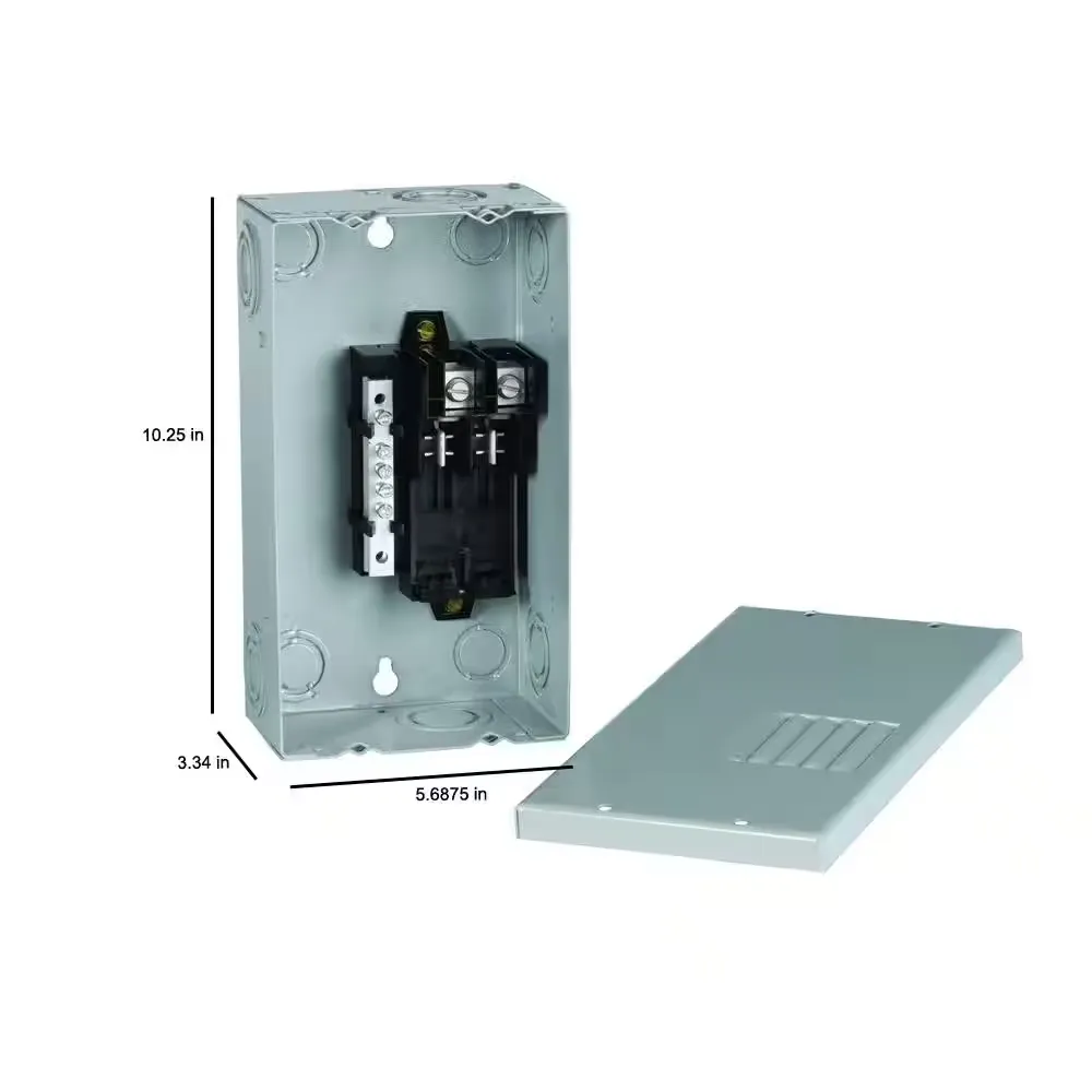 GE 40 Amp 2-Space 4-Circuit Indoor Single-Phase Main Lug Circuit Breaker Panel