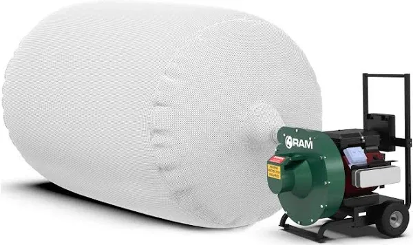 Heavy Duty Insulation Vacuum Bags by Ram - Size 6 ft x 4 ft - Holds Est 75 Cubic Feet - Low Dust Bag (10)