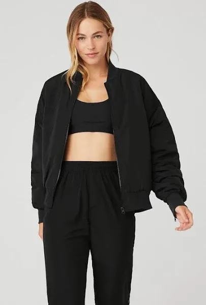 Alo Yoga Women's Urbanite Faux Fur Bomber Jacket