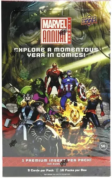 2020-21 Upper Deck Marvel Annual Factory Sealed Hobby pack 1