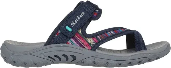 Skechers Reggae Baja Sunrise Sandals, Navy/Multi, Women&#039;s 9