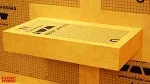 The Original Floating Shower Bench Kit with Orange XPS Board & Original Shower Bench Bracket 14 x 24