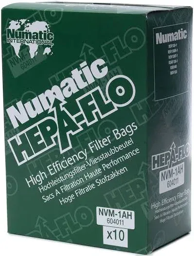 Nacecare HEPA FLO Filter Bags for Backpack Vacuums (604011)