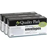 Quality Park #10 Security Envelopes, No Window, Redi-Strip Self Seal Envelopes, 24-lb White Wove, 4-1/8" x 9-1/2"