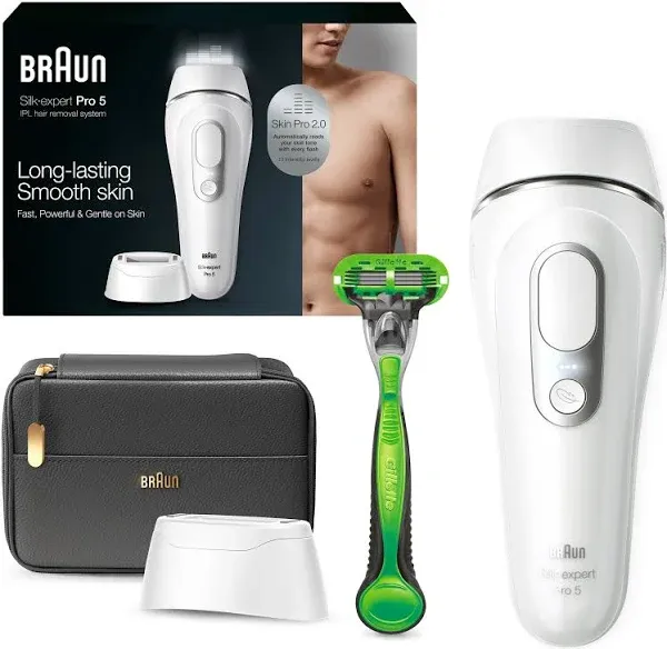 Braun PL5145 SILK EXPERT PRO 5 Hair Remover White and Silver