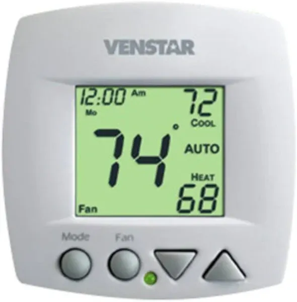 Venstar Fan Coil Thermostat T1070 Non Programmable 2 or 4 Pipe Systems- R