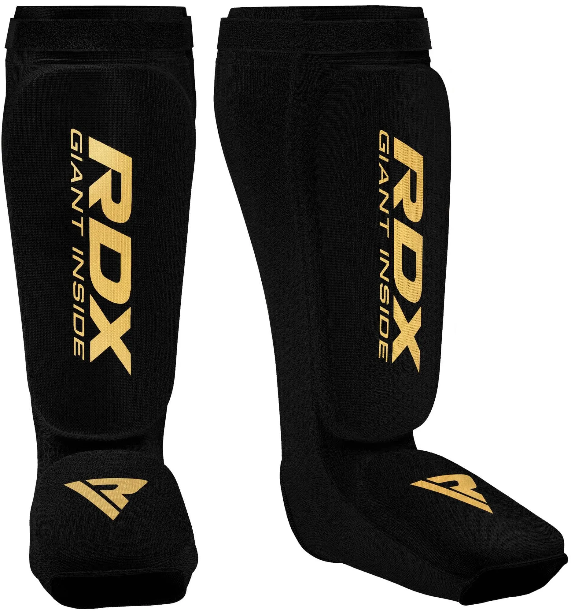 RDX Shin Guards Kickboxing Muay Thai SATRA Approved MMA Leg Instep Protection Pads Sparring Training Martial Arts Boxing Ela, Carbon