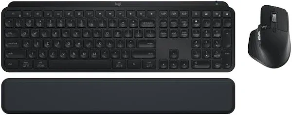 Logitech MX Keys S Combo Wireless Bluetooth Keyboard Set,Black 920-012274 Sealed