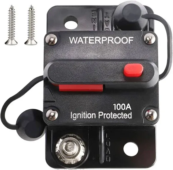 Red Wolf Waterproof 100AMP Circuit Breaker