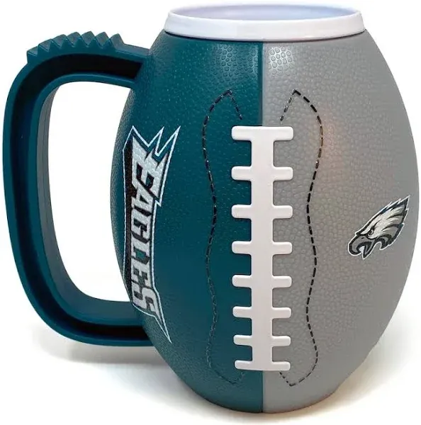 Party Animal NFL Philadelphia Eagles 3D Football Mug, Team Color,23 ounces