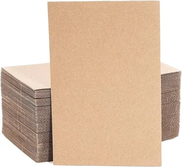 Juvale 50 Pack Corrugated Cardboard Sheets