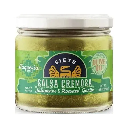 Siete Taqueria Style Salsa Jalapenos & Roasted Garlic