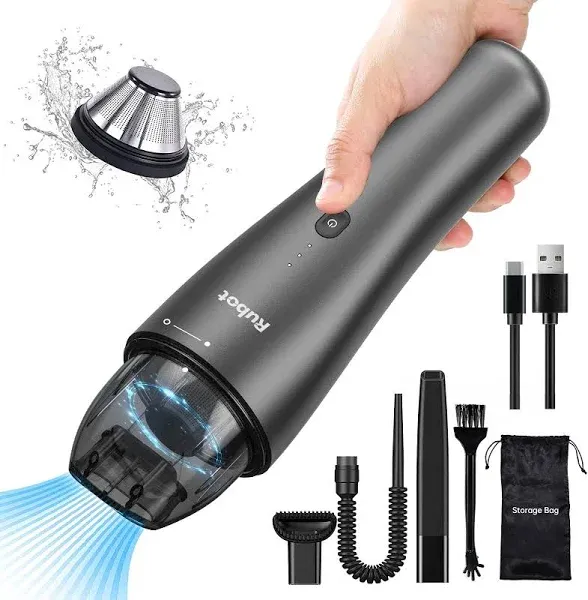 RUBOT Car Vacuum Cleaner Car Vacuum Portable Cordless Mini Portable Handheld ...