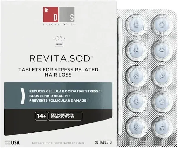 Revita.SOD | Tablets For Hair Growth Support (Antioxidant + Stress Relief) 