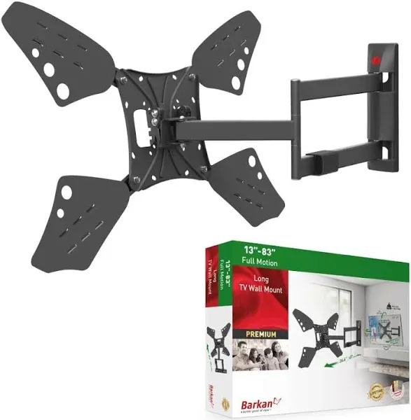 Barkan Mounts 13 83 in. Long Full Motion TV Wall Mount