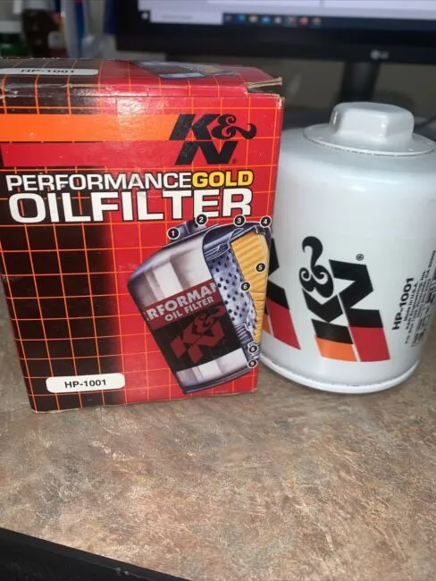 K&amp;N - Performance Gold &#034;Wrench Off&#034; Oil Filter - HP-1001 new in box