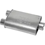 Walker Exhaust Muffler Super Turbo 3&#034; Inlet/Dual 2 1/2&#034; Outlet Steel EA