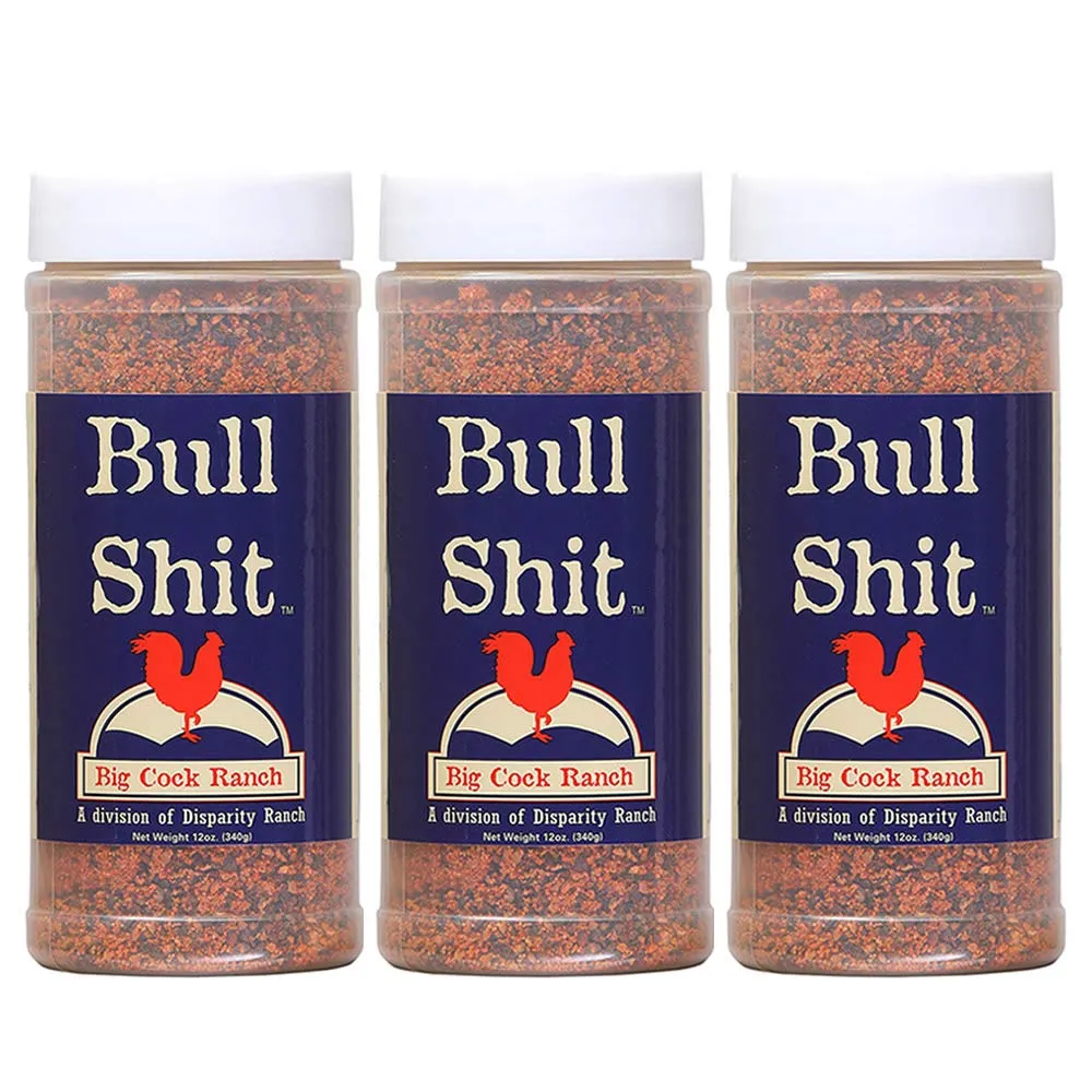 Bullshit steak seasoning from big cock ranch 12 Ounce (Pack of 3)