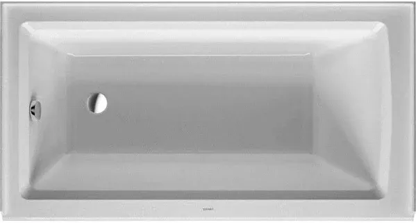  Duravit 70035400000009<wbr/>0 Architec 60 Rectangular Alcove Acrylic Soaking Bathtub