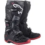 Alpinestars Tech 7 BootsSize 8 Black/Gray/Red 2012014-1153-8