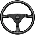 Momo Montecarlo Steering Wheel 350 mm - Black Leather/Black Stitch/Black Spokes