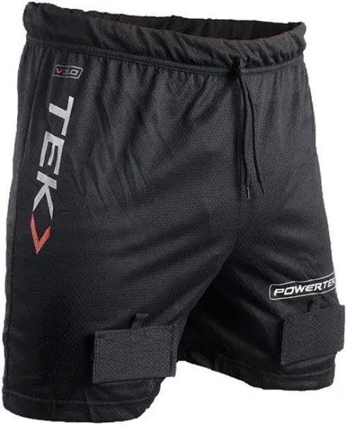 PowerTek Ice Hockey JUNIOR BOY&#039;S Mesh Shorts, with Cup &amp; Tabs for Socks