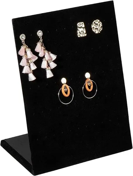 Earring Holder - Velvet L-Shape Earring Display Stand, Organizer, Rack, Board...