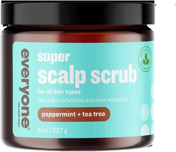 Everyone Hair Care Super Scalp Scrub Peppermint & Tea Tree 8 fl oz Bottle