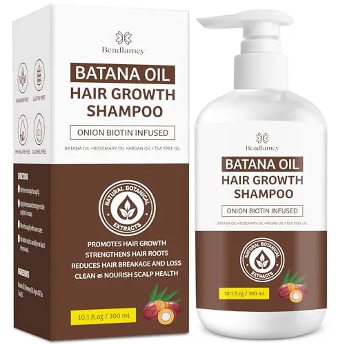 Batana Oil Hair Growth Shampoo: Natural Hair Loss Shampoo for Thinning Hair for 