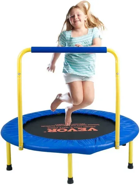 VEVOR 3FT Trampoline for Kids Indoor/Outdoor Foldable Baby Toddlers Trampoline