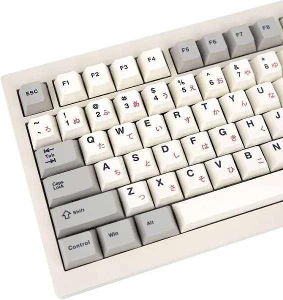 JOLINTAL 124 Keys Retro Japanese Keycaps Set