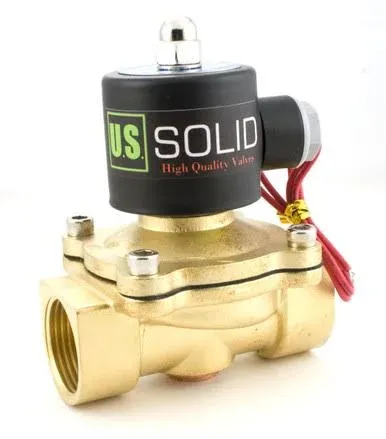 1-1/2&#034; Solenoid Valve 12V DC Brass Electric Solenoid Valve Normally Closed Viton