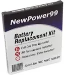 Garmin Nuvi 1490 Battery Replacement Kit with Tools, Video Instructions and Extended Life Battery