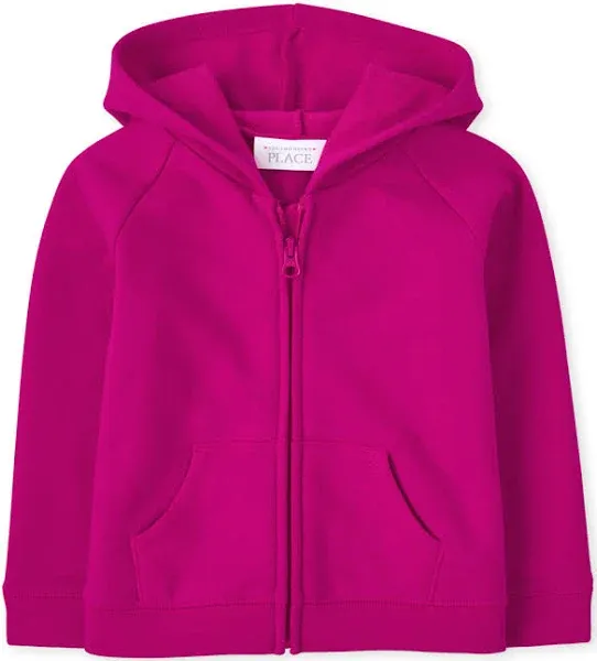 Toddler Girls Fleece Zip Up Hoodie - Tidal