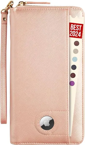 Travel Document Organizer - RFID Passport Wallet Case Family Holder Id Wristlet