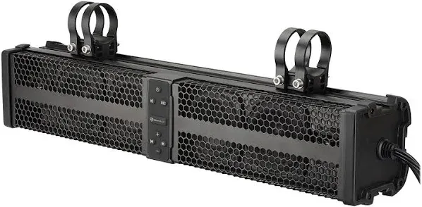 Rockville XBAR-24 24" ATV/UTV Soundbar Bluetooth Speaker System w LED + Wire Kit, Black