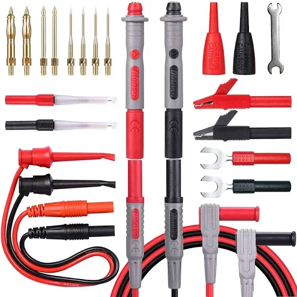 25-Piece Multimeter Leads Kit, Professional and Upgraded Test Leads Set with ...