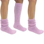 Luxury Divas All Cotton 3 Pack Extra Heavy Slouch Socks Made In USA